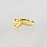 Heart Ring 1g / T4 3/4 Yellow Gold 18K