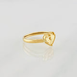 Heart Ring 1g / T4 3/4 Yellow Gold 18K