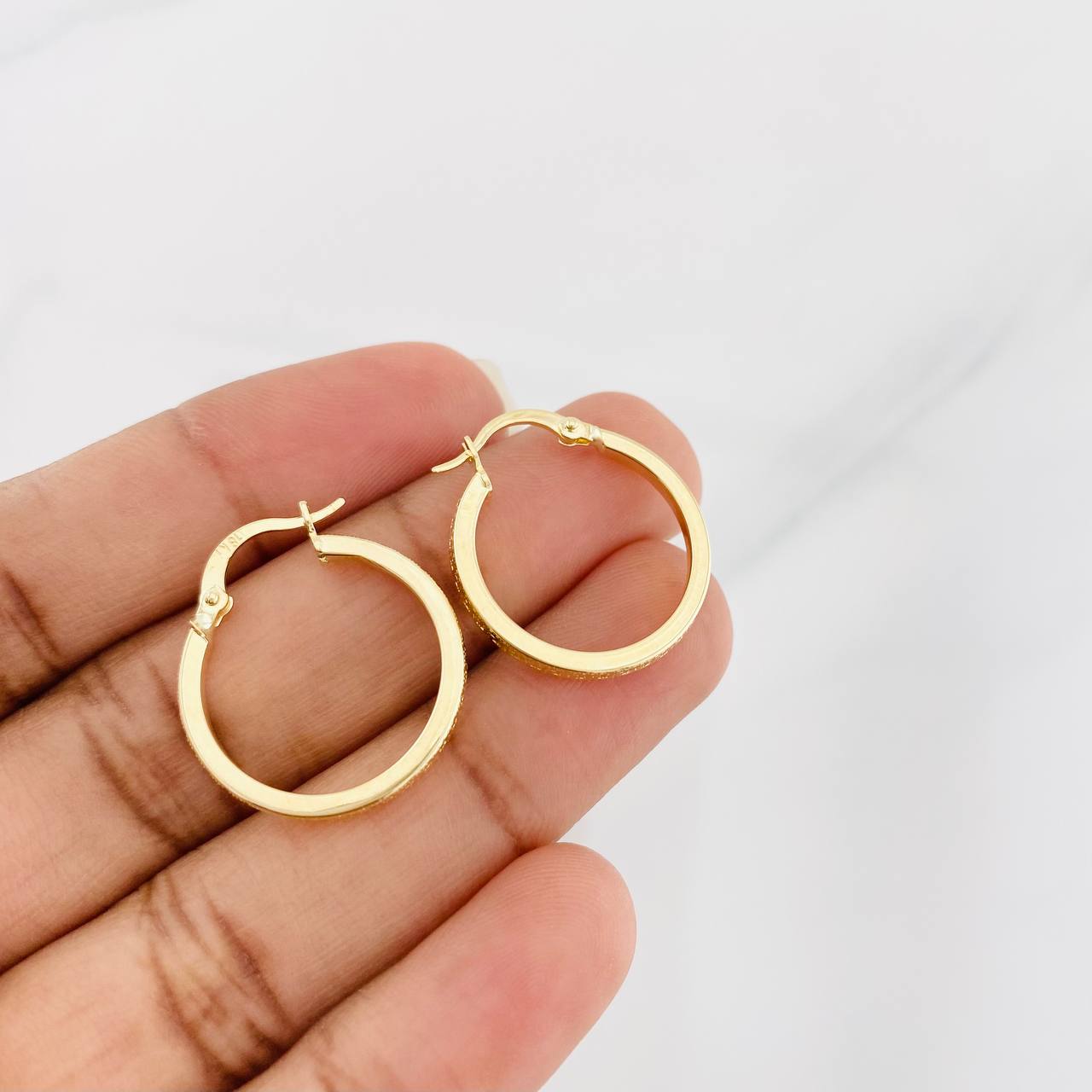 Candongas Tribal 1.65g / 3/4 in Oro Amarillo 18K