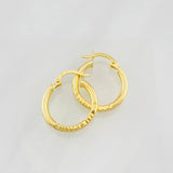 Candongas Itati 1.75g / 1 1/4 in Oro Amarillo 18K