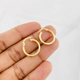 Candongas Itati 1.75g / 1 1/4 in Oro Amarillo 18K