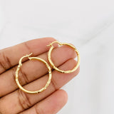 Candongas Megan 1.9g / 1 1/4 in Oro Amarillo 18K