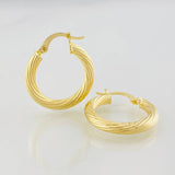 Candongas Lore 2.3g / 3/4 in Oro Amarillo 18K