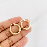 Candongas Lore 2.3g / 3/4 in Oro Amarillo 18K