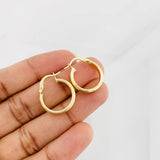 Candongas Winter 1.95g / 3/4 in Oro Amarillo 18K