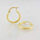 Hoop Earrings Lore 1.1g / 1/2 in Yellow Gold 18K