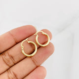 Hoop Earrings Lore 1.1g / 1/2 in Yellow Gold 18K