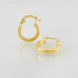 Candongas Winter 1.05g / 1/2 in Oro Amarillo 18K