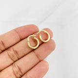 Candongas Winter 1.05g / 1/2 in Oro Amarillo 18K