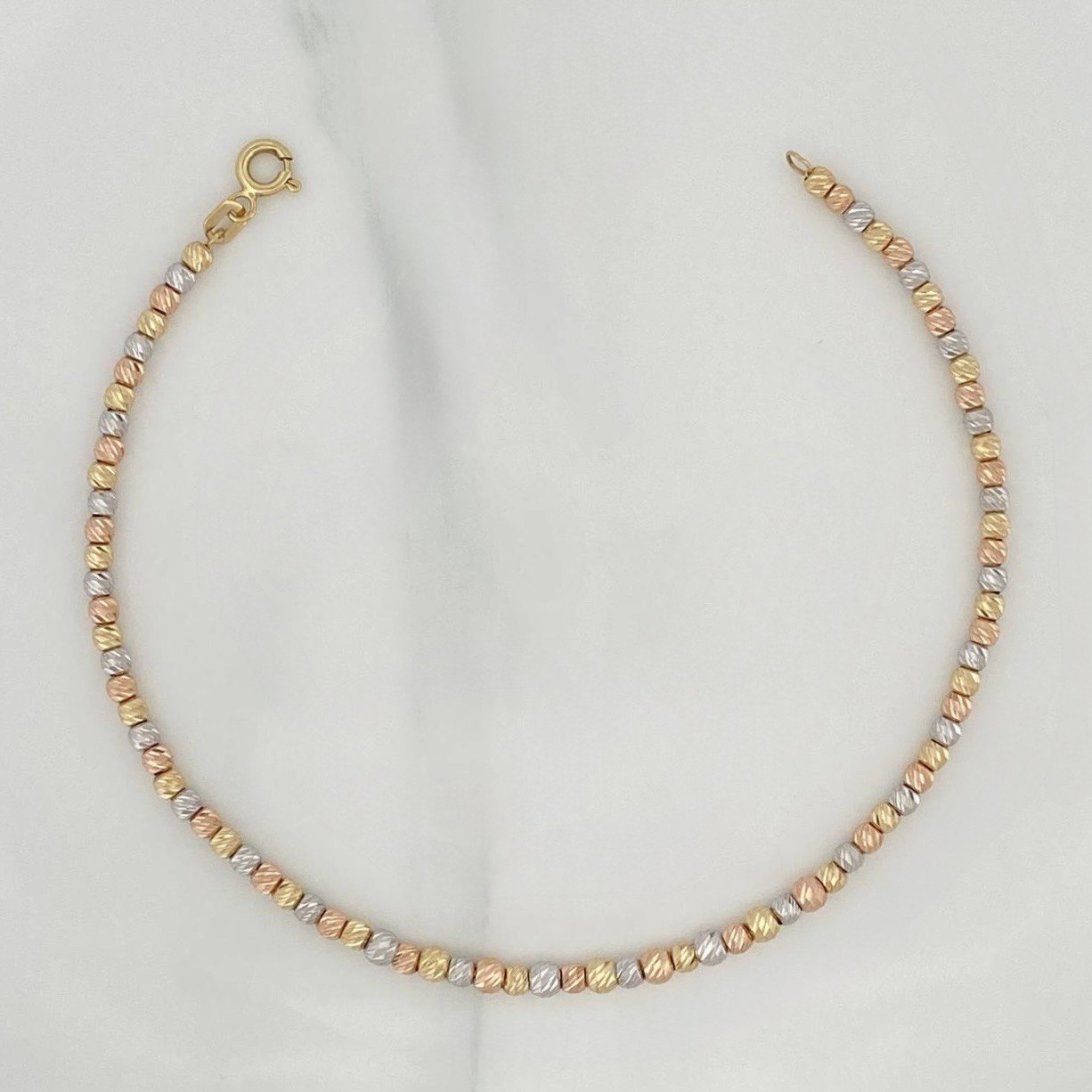 Military Bracelet 4.7 g / 7 1/2 in / 2.95 mm 18K Three Golds