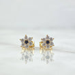 Topos Flor Nevada 1.2gr / 6mm Circones Blancos Azul Rey Oro Amarillo 18K