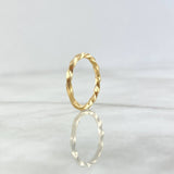 Twisted Ring 1.8gr / T4 1/2 / Yellow Gold