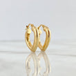 Candongas Corazon Liso 2.15gr / 3/4 in / Oro Amarillo 18K