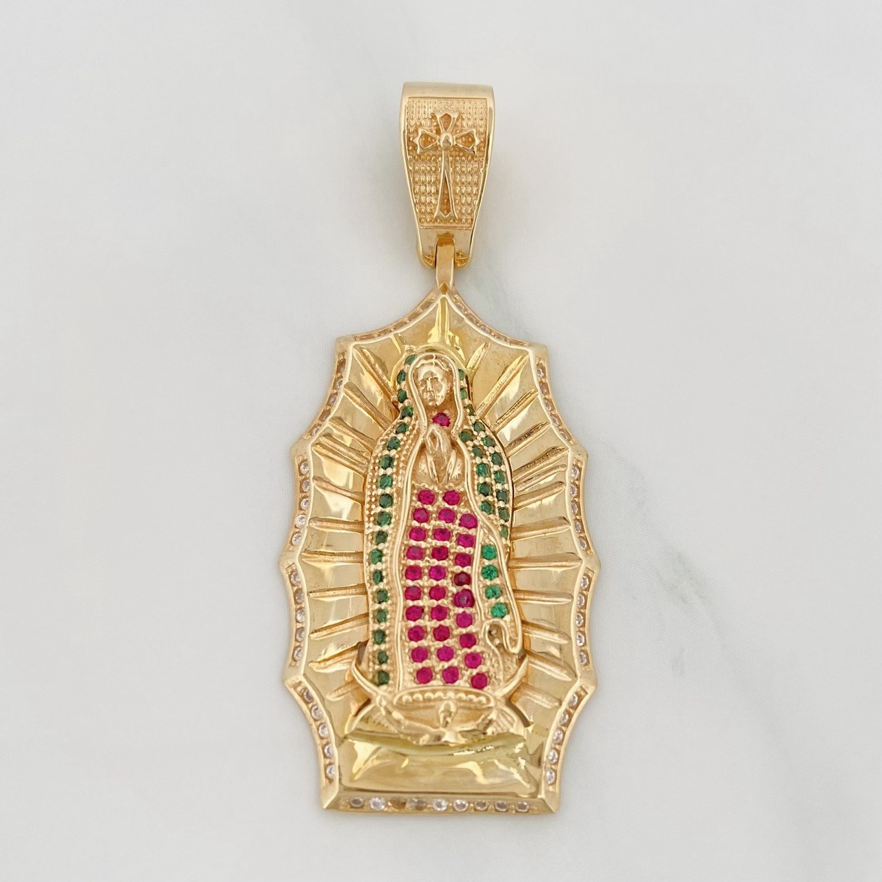 Dije Virgen Guadalupe 7.1 g / 1 3/4 in Oro Amarillo 18K