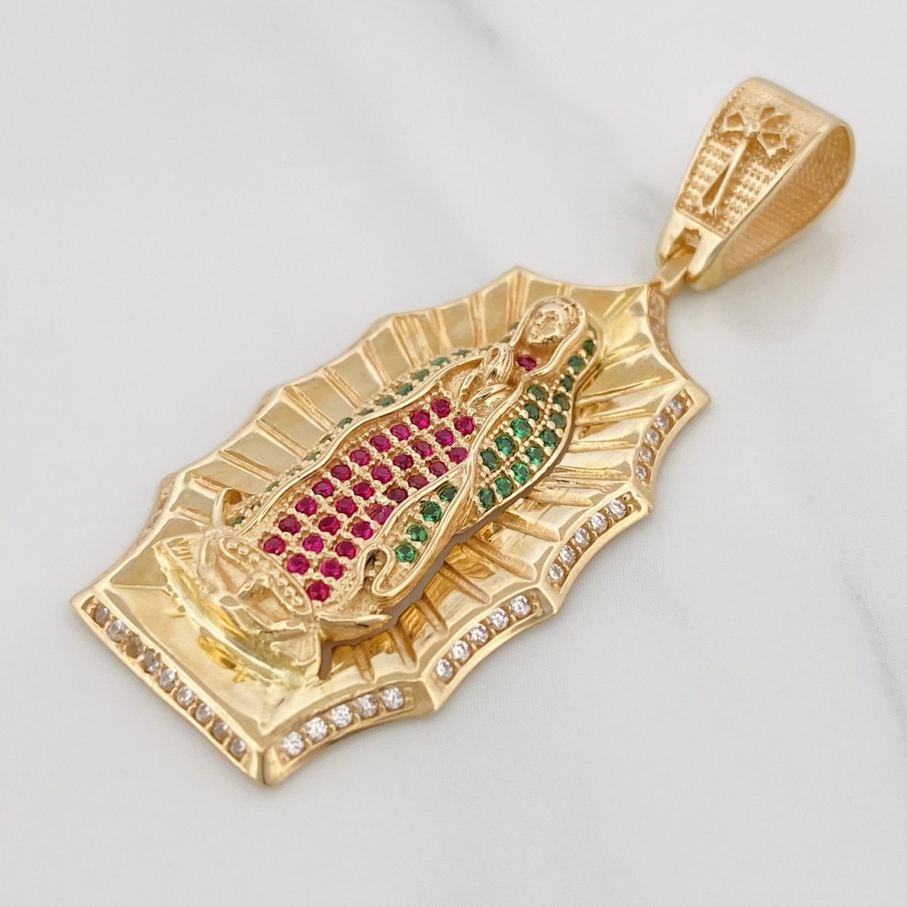 Dije Virgen Guadalupe 7.1 g / 1 3/4 in Oro Amarillo 18K