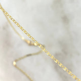 Cadena Escalera Plana 1.6gr / 19 3/4 in / 1.4mm Oro Amarillo +3 18K *