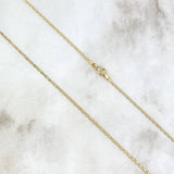 Cadena Escalera Plana 1.6gr / 19 3/4 in / 1.4mm Oro Amarillo +3 18K *