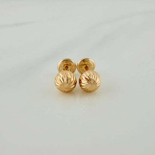 Topos Bola Diamantados 0.75 g / in / 6 mm Oro Amarillo 18K