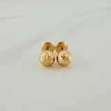 Topos Bola Diamantados 0.8 g / in / 6 mm Oro Amarillo 18K
