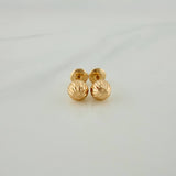 Stud Earrings Bead 0.65 g / in / 5 mm Yellow Gold 18K
