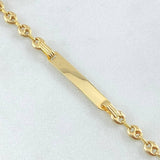 Bracelet GC Rectangular Plate 1.8gr / 5.5in / 18K Gold
