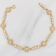 Pulso Tennis Halo Circulo 11.4 g / 8 in / 4.21 mm Oro Amarillo 18K