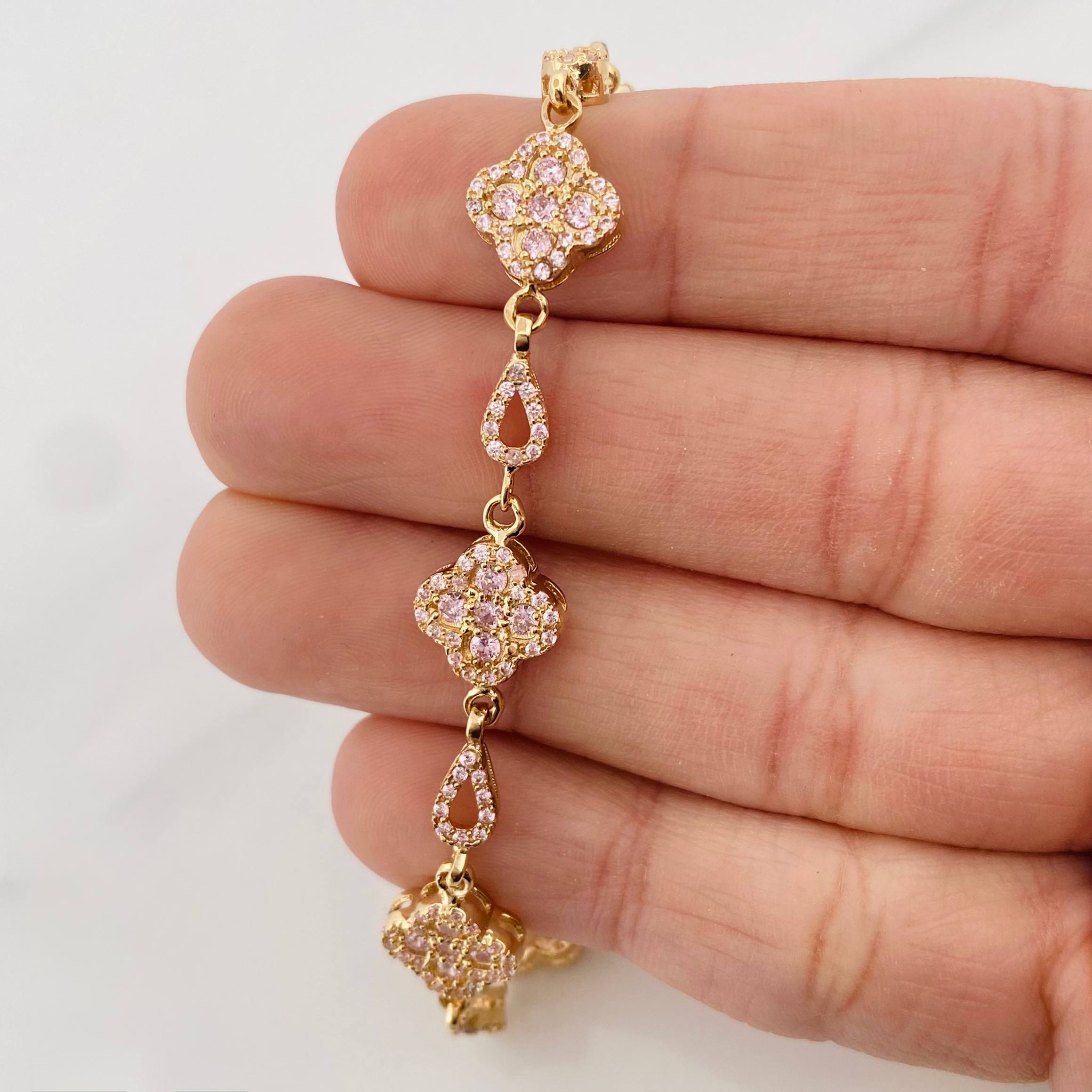 Pulso Trebol 12.25 g / 7 3/4 in / 4.3 mm Oro Amarillo 18K