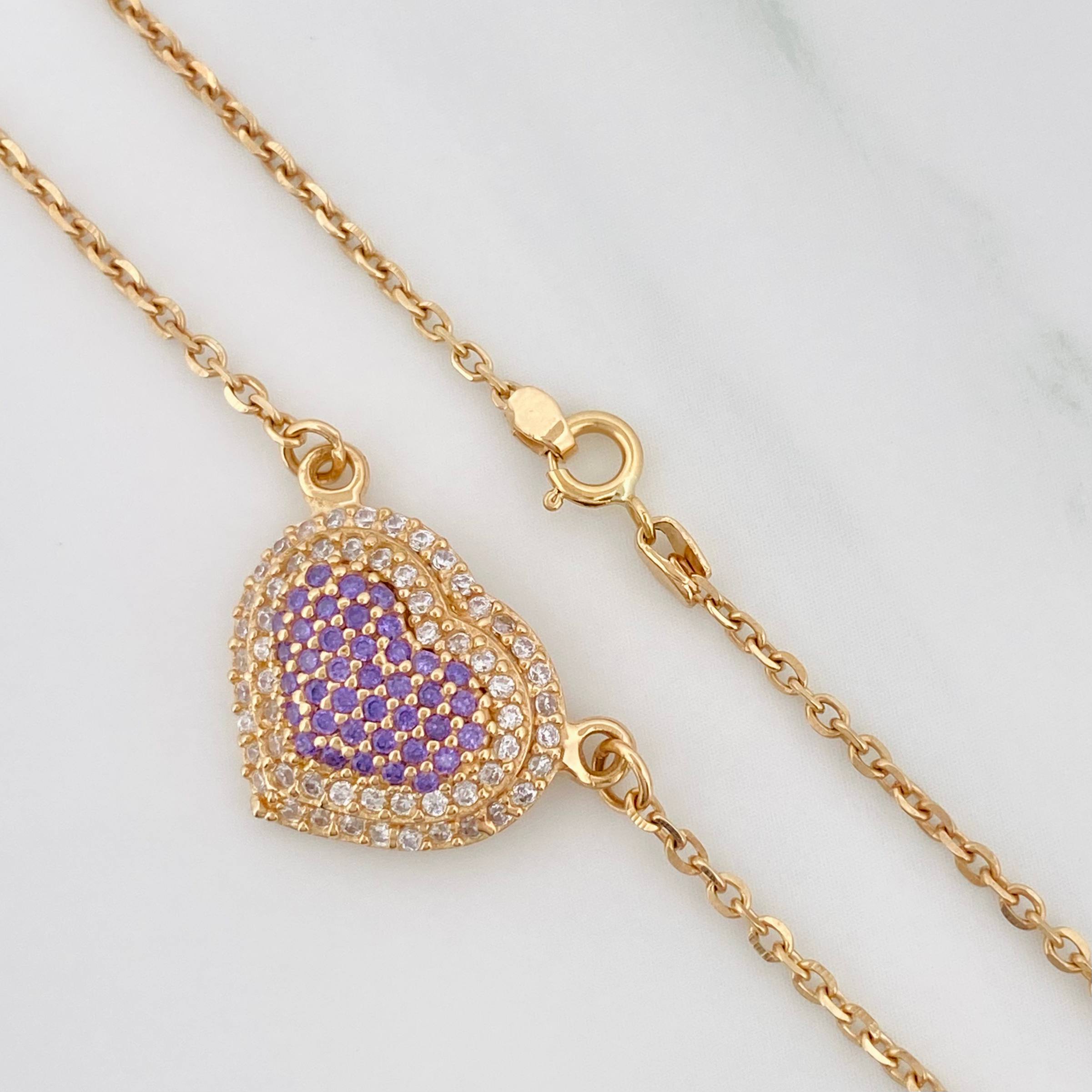 Cadena Aro Seguido Corazon 4.85 g / 16 3/4 in / 1.47 mm Oro Amarillo 18K