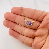 Cadena Aro Seguido Corazon 4.85 g / 16 3/4 in / 1.47 mm Oro Amarillo 18K