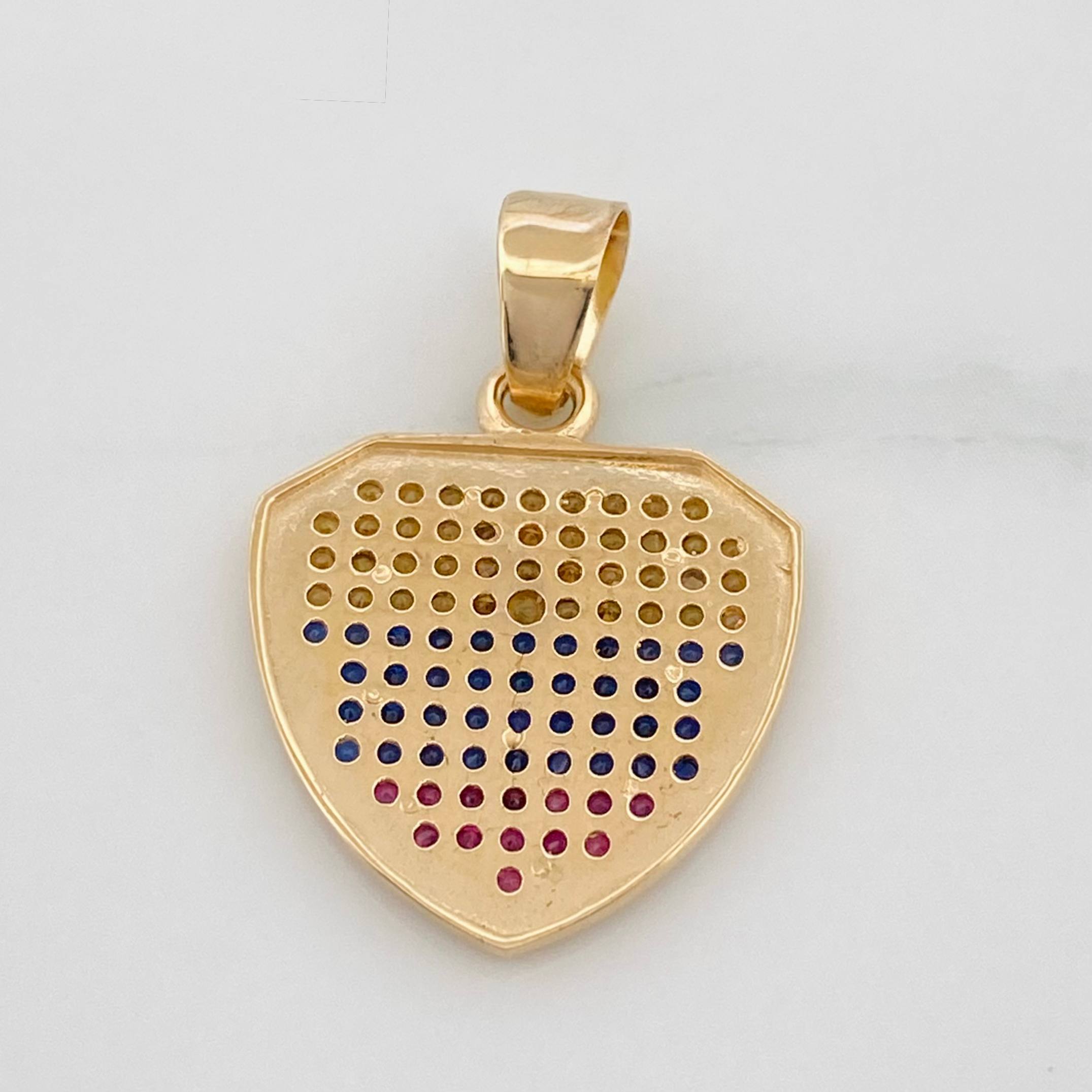 Dije Mapa Colombia 2.55 g / 1 in Oro Amarillo 18K