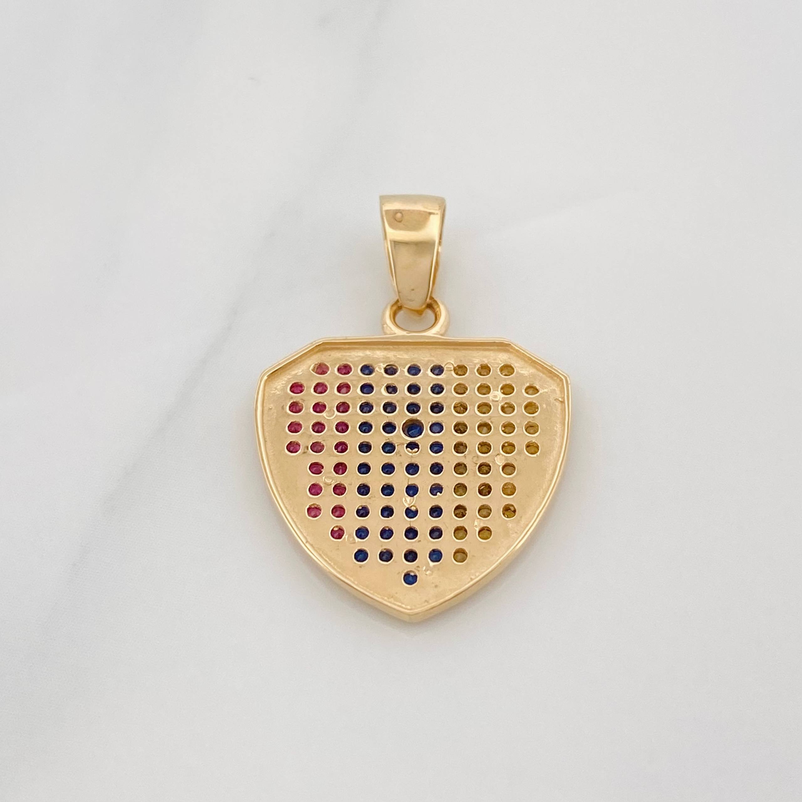 Dije Mapa Colombia 2.65 g / 1 in Oro Amarillo 18K