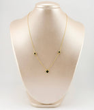 Cadena Aro seguido Trebol Onix Negro 3gr / 18 in / 7.5mm Oro Amarillo Nac.Esp. 18K