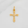Dije Cruz 0.85 g / 3/4 in Oro Amarillo 18K