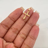 Dije Cruz 0.85 g / 3/4 in Oro Amarillo 18K