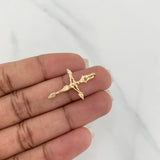 Dije Cruz Cristo 1.4 g / 1 in Oro Amarillo 18K