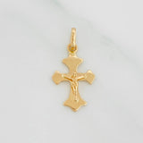 Dije Cruz Cristo 1.3 g / 1 in Oro Amarillo 18K
