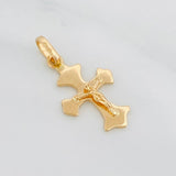 Dije Cruz Cristo 1.3 g / 1 in Oro Amarillo 18K