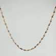 Cadena Singapur 2.7gr / 23 1/2 in / 1.2mm Dos Oros Blanco Rosa +3 18K %