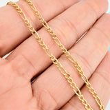 Cadena Figaro 2.2gr / 23 1/2 in / 1.7mm Oro Amarillo +1 18K %