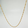 Singapore Chain 1.4gr / 19 3/4 in / 1.2mm Yellow Gold +3 18K %