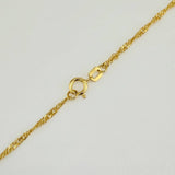 Singapore Chain 1.4gr / 19 3/4 in / 1.2mm Yellow Gold +3 18K %