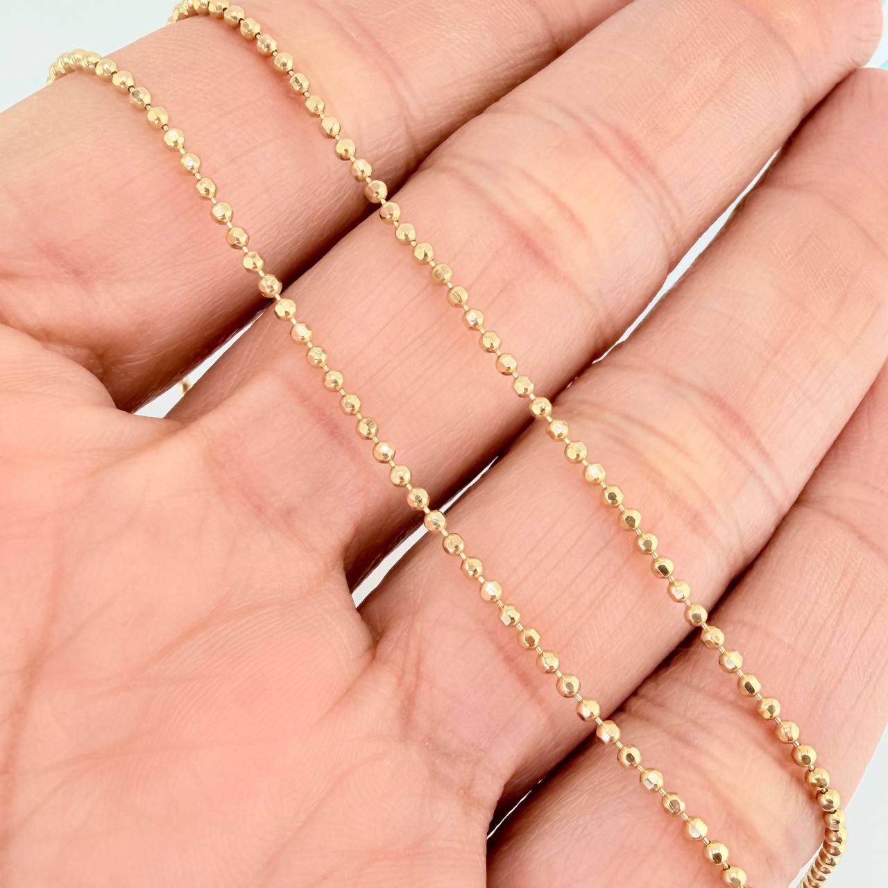 Cadena Militar 5.45gr / 24 in / 1.25mm Oro Amarillo +3 18K %