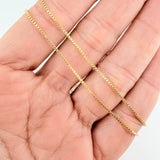 Cadena Veneciana 2.7gr / 23 1/2 in / 0.8mm Oro Amarillo +3 18K %