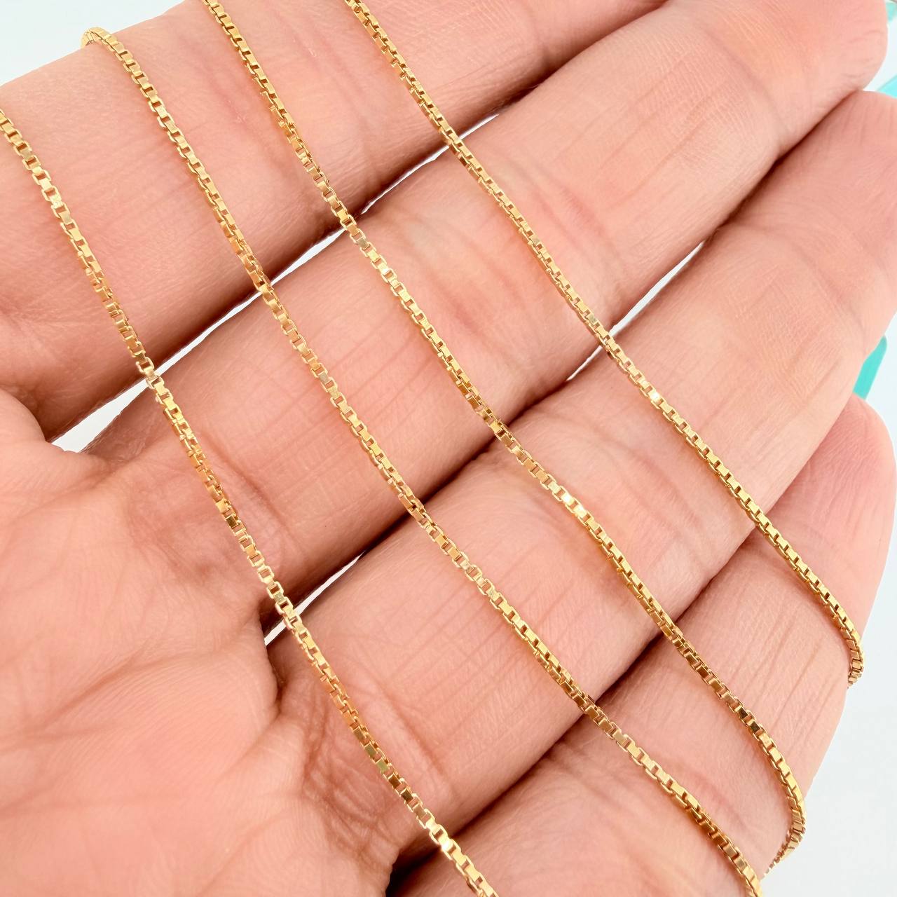 Cadena Veneciana 3.4gr / 23 3/4 in / 0.56mm Oro Amarillo +3 18K %