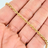 Rope Bracelet 2.05gr / 7 in / 2.42mm Yellow Gold +3 18K %