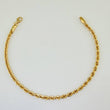 Rope Bracelet 2.05gr / 7 in / 2.42mm Yellow Gold +3 18K %