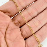 Pulso Cubano 1.3gr / 7 1/2 in / 1.96mm Oro Amarillo +1 18K %