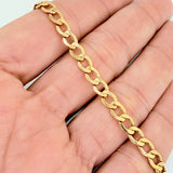 Pulso Cubano 4.8gr / 7 3/4 in / 4.9mm Oro Amarillo +1 18K %
