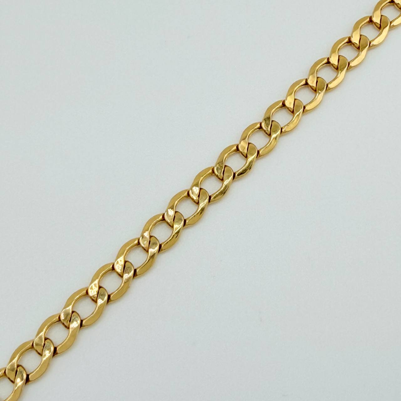 Pulso Cubano 4.8gr / 7 3/4 in / 4.9mm Oro Amarillo +1 18K %