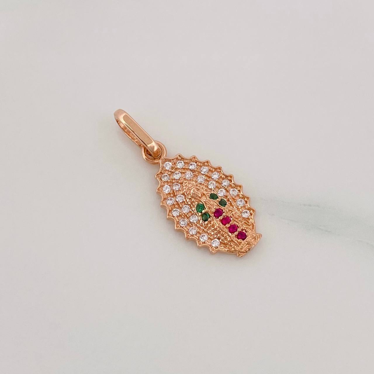 Dije Virgen de Guadalupe 1.3g / 3/4 in Oro Rosa 18K